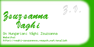 zsuzsanna vaghi business card